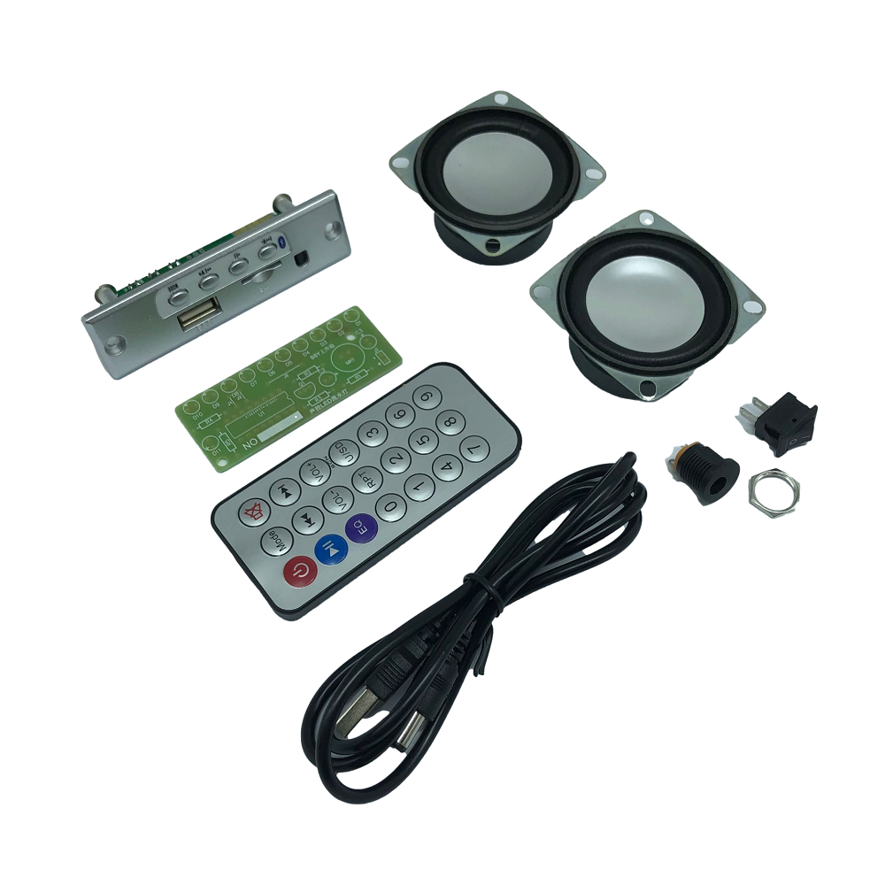 DIY Music Spectrum bluetooth Speaker Kit Voice Control Spectrum 3W Small Power Amplifier Audio Electronic Production Parts - Image 2