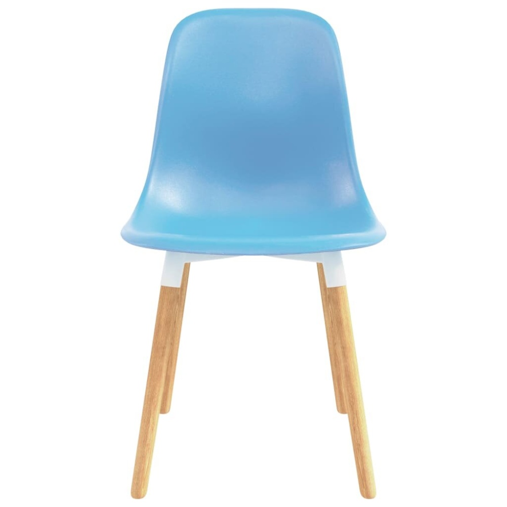 Dining room chairs 2 pcs plastic blue - Image 2