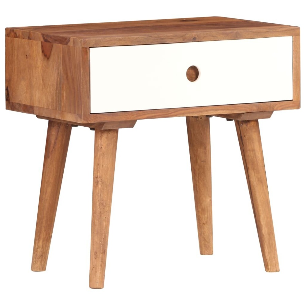 Bedside table 45x30x45 cm solid sheesham wood - Image 2