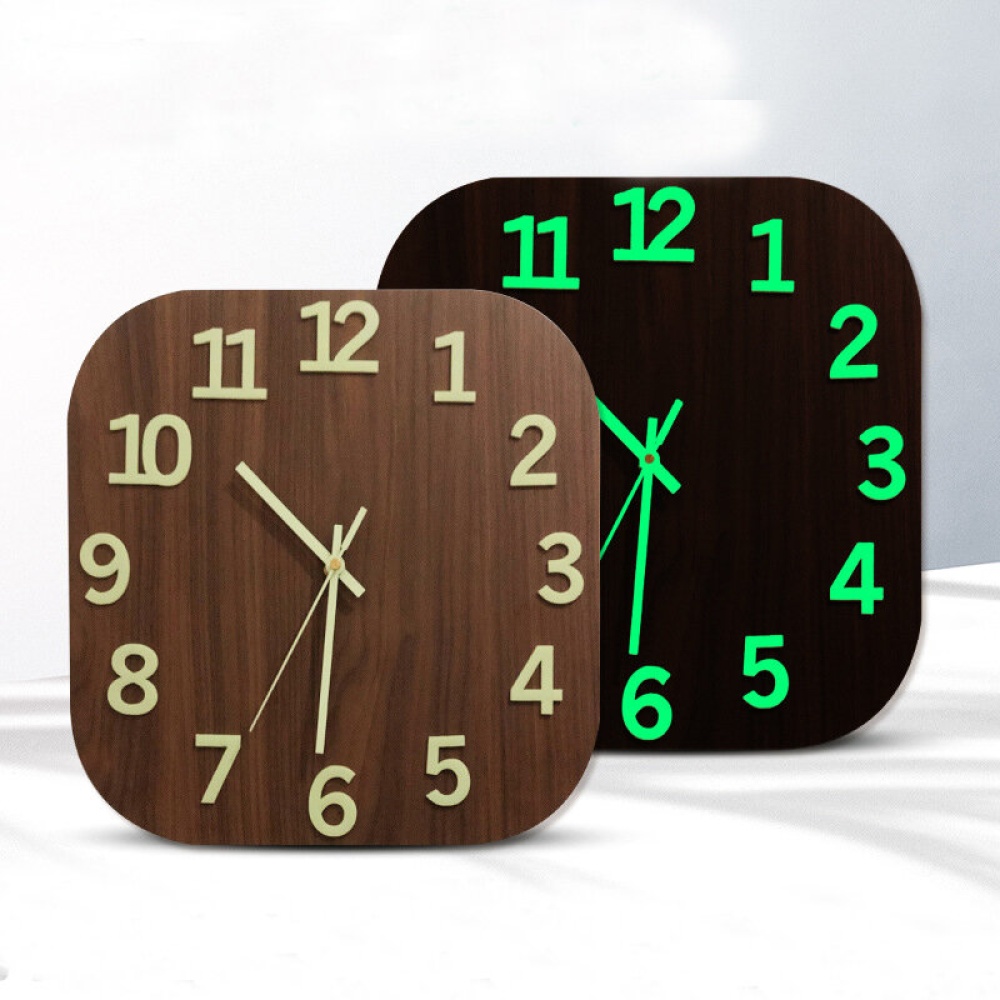 Luminous Clock Wall Clock Living Room Stereo Large Digital Enhancement Long Effect Luminous Clock Bedroom Wall Watch