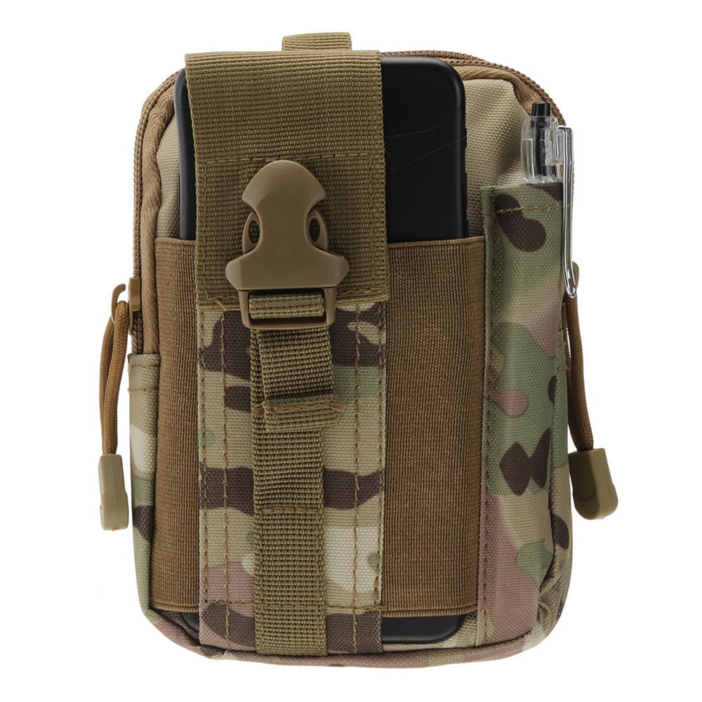 Waterproof Nylon Military Tactical Molle Waist Pack Utility Pouch Emergency Pocket Bag - Image 2