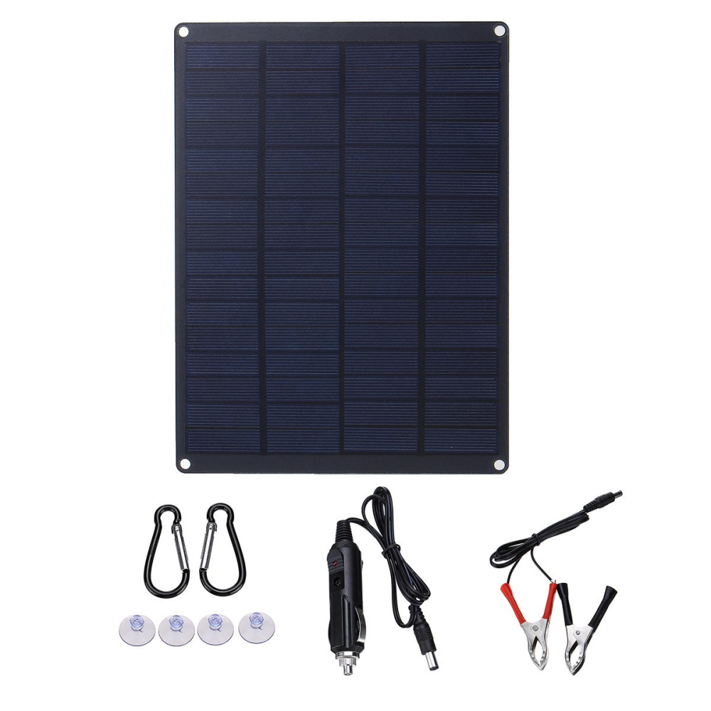 Chargeur de panneau solaire Batterie JH-8W 8W 12V / 5V 210 * 165 * 2.5MM