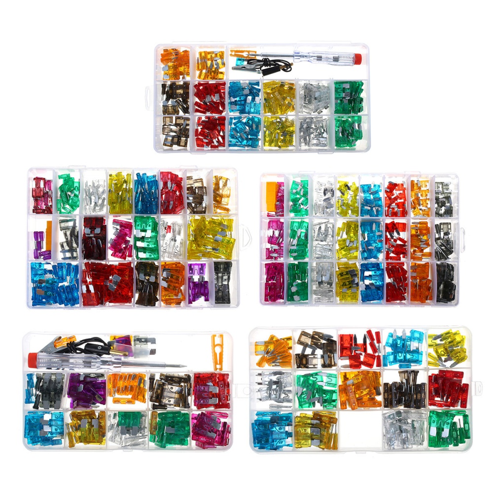 100/140/220/272/300PCS Fuses Assortment Kit Medium Small Fuse Kit Fuses Puller - 100 Pcs - Image 2