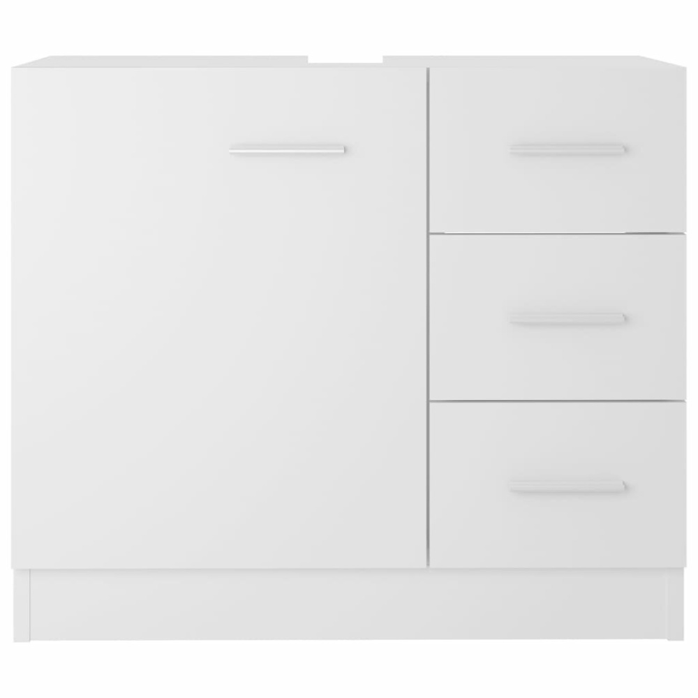 Sink Cabinet White 24.8"x11.8"x21.3" Chipboard - Image 2