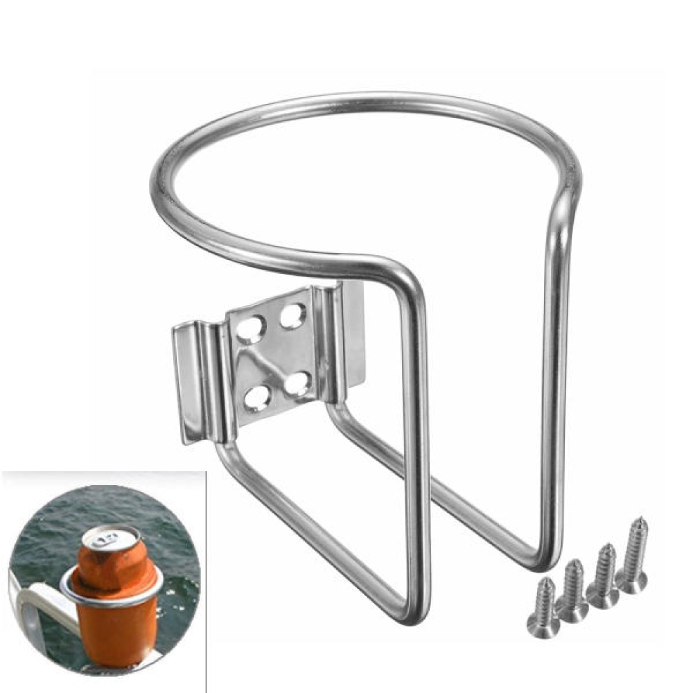 Boat Ring Cup Drink Holder Stainless Steel For Marine Yacht Truck RV Silver - Image 2