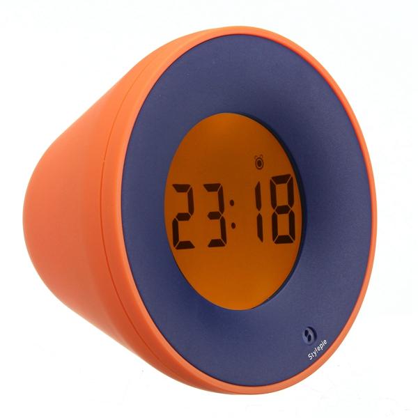 Multifuntional Digital Magic Sway Snooze Alarm Clock Thermometer ?/? Hygrometer Date Two Backlight Colors Display Decor Gift - Yellow - Image 2