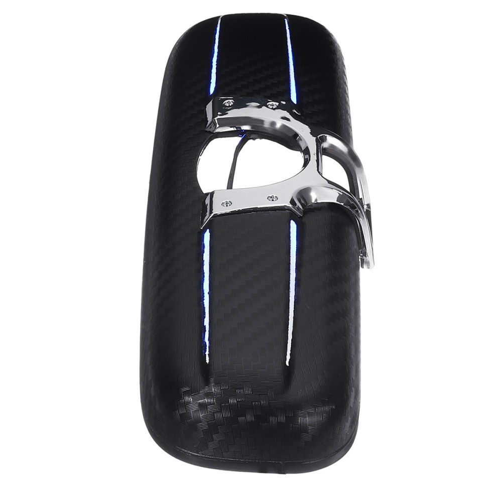 Carbon Fiber Look Car Interior Rear View Mirror Cover With Blue Light For HONDA CIVIC CRV ODYSSEY - Image 2