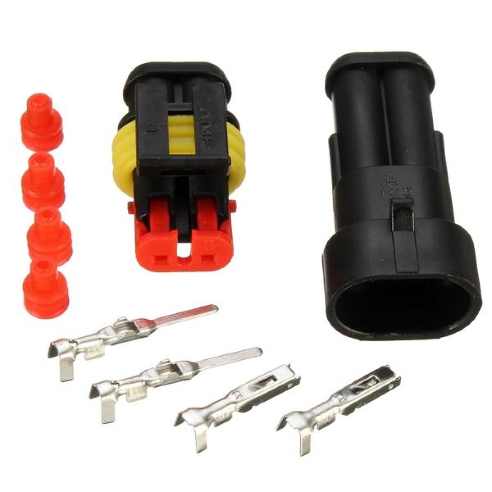 Waterproof PA66 2 Pin Way Wire Connector Terminals For Motorcycle Electrical Car Truck - Image 2