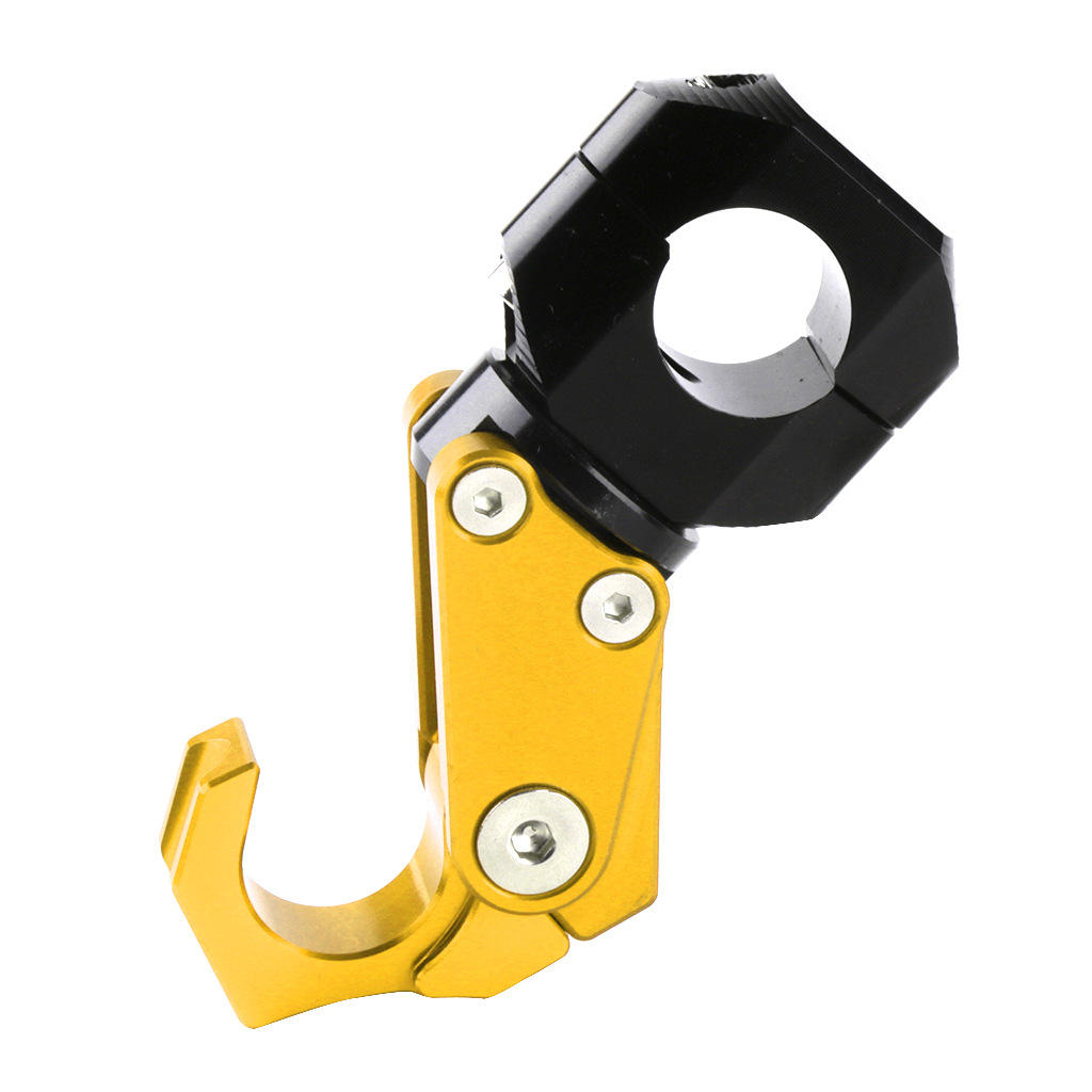 22mm 7/8 Inch Handlebar Convenience Hook Aluminum Alloy For Yamaha For Honda For Kawasaki For BMW For Suzuki Motorcycle Accessories - Gold - Image 2