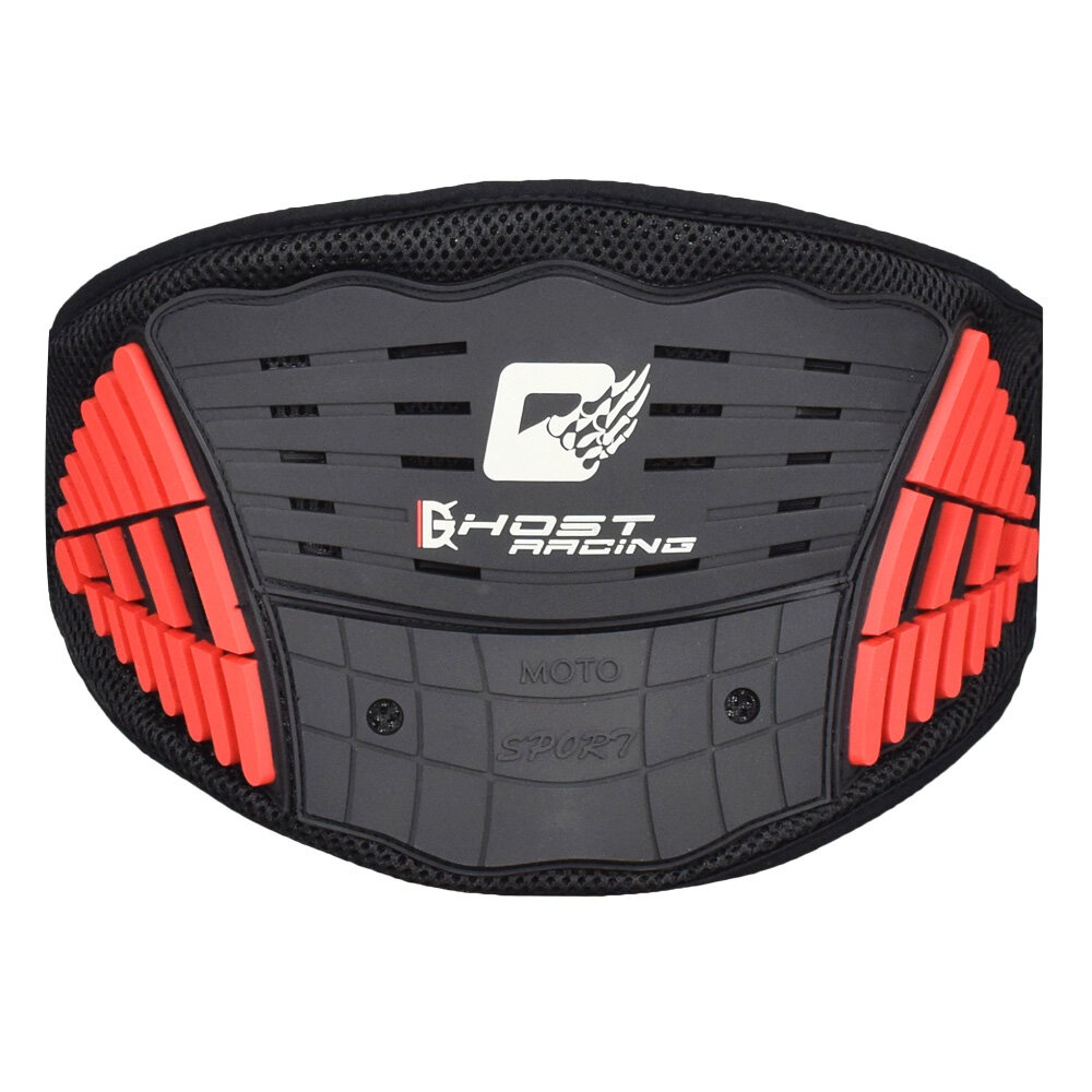 GHOST RACING Motorcycle Racing Waist Support Belt Sports Safety Protective Gear Protector - Black - Image 2