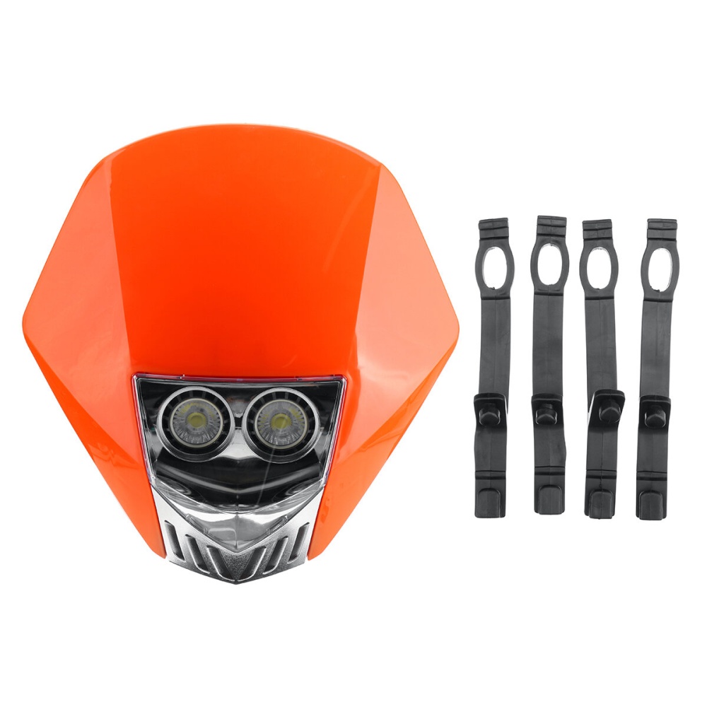 12V 35W Motorcycle LED Headlamp Headlight For EXC XCF SX F SMR Dirt Bike - Orange - Image 2