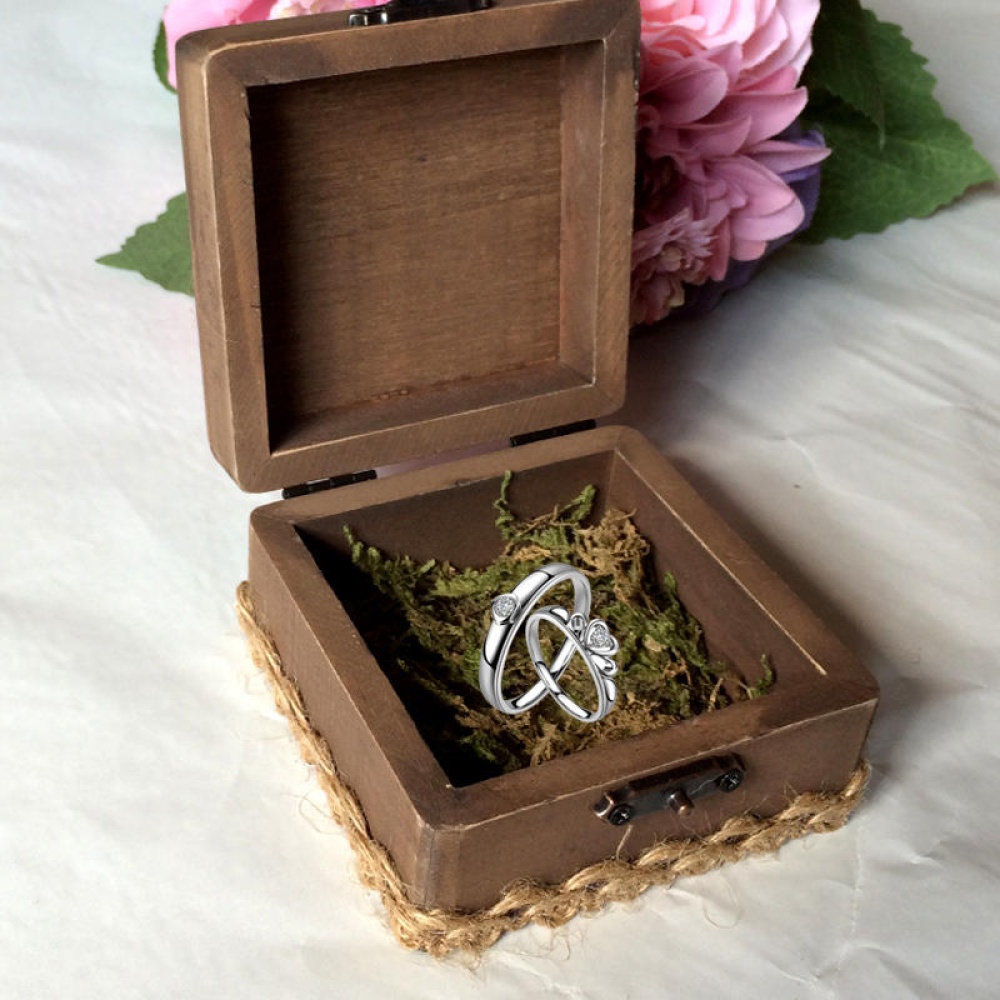 Rustic Wedding Personalized Ring Bearer Box Loving Wedding Gift - Image 2