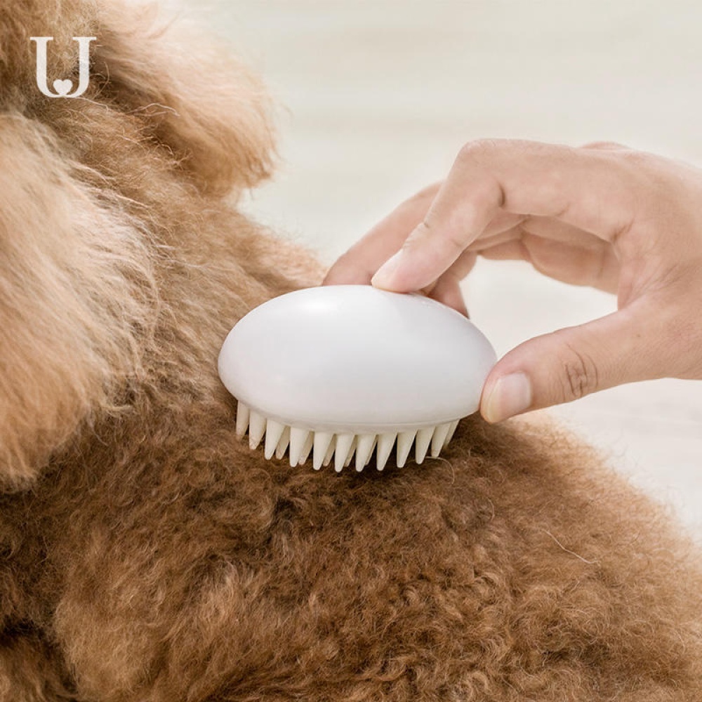 Jordan&Judy Pet Dog Silicone Comb Hair Removal Brush Smooth Surface Easy Cleaning From - Oval - Image 2