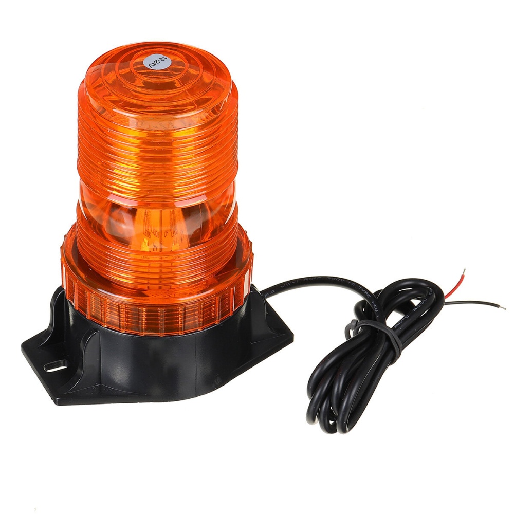 12V-24V 30 LED 5730 Rotating Flashing Amber Beacon Flexible Tractor Warning Light For ATV Boat Truck Agricultural Machiney Vehicle - Image 2