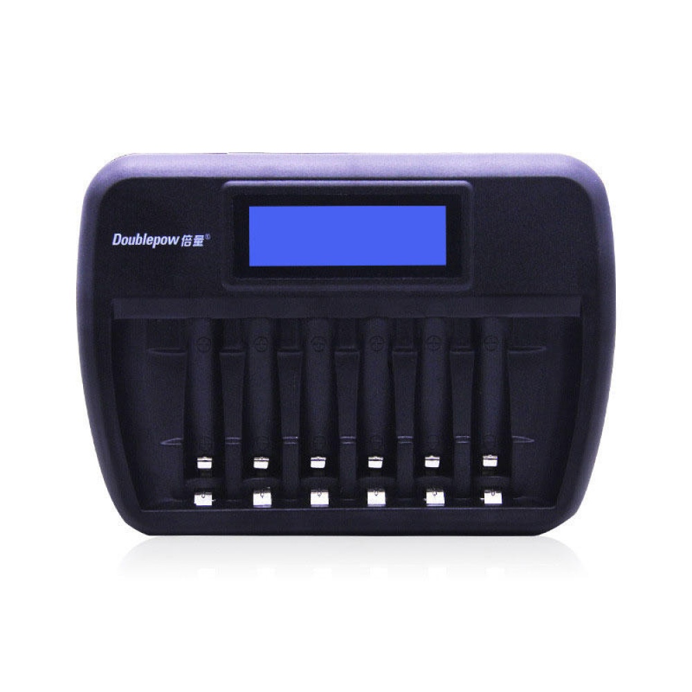 Doublepow K66 6 Slot Quick Charge AA AAA Rechargeable Battery Charger with LCD Display - UK - Image 2