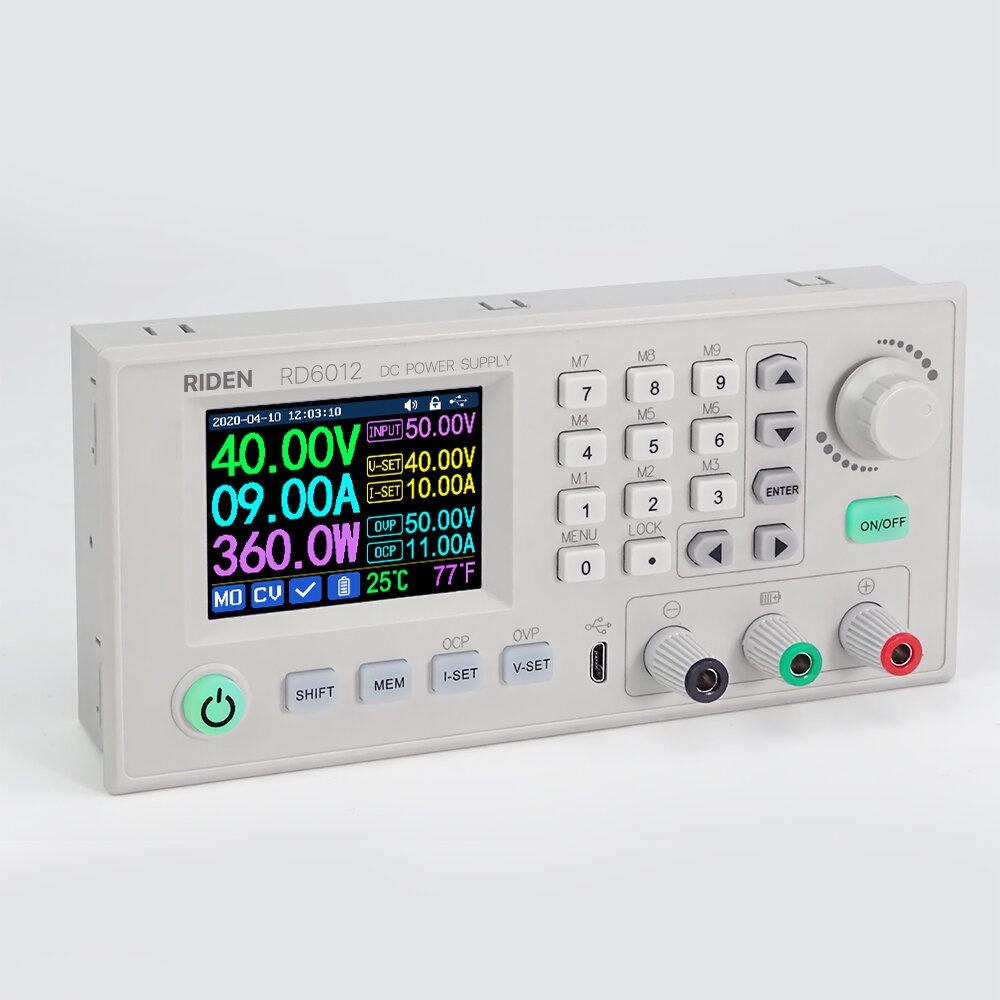 RIDEN® RD6012 RD6012W USB WiFi DC-DC Voltage Current Step Down Power Supply Module Buck Voltage Converter Voltmeter 60V 12A - RD6012