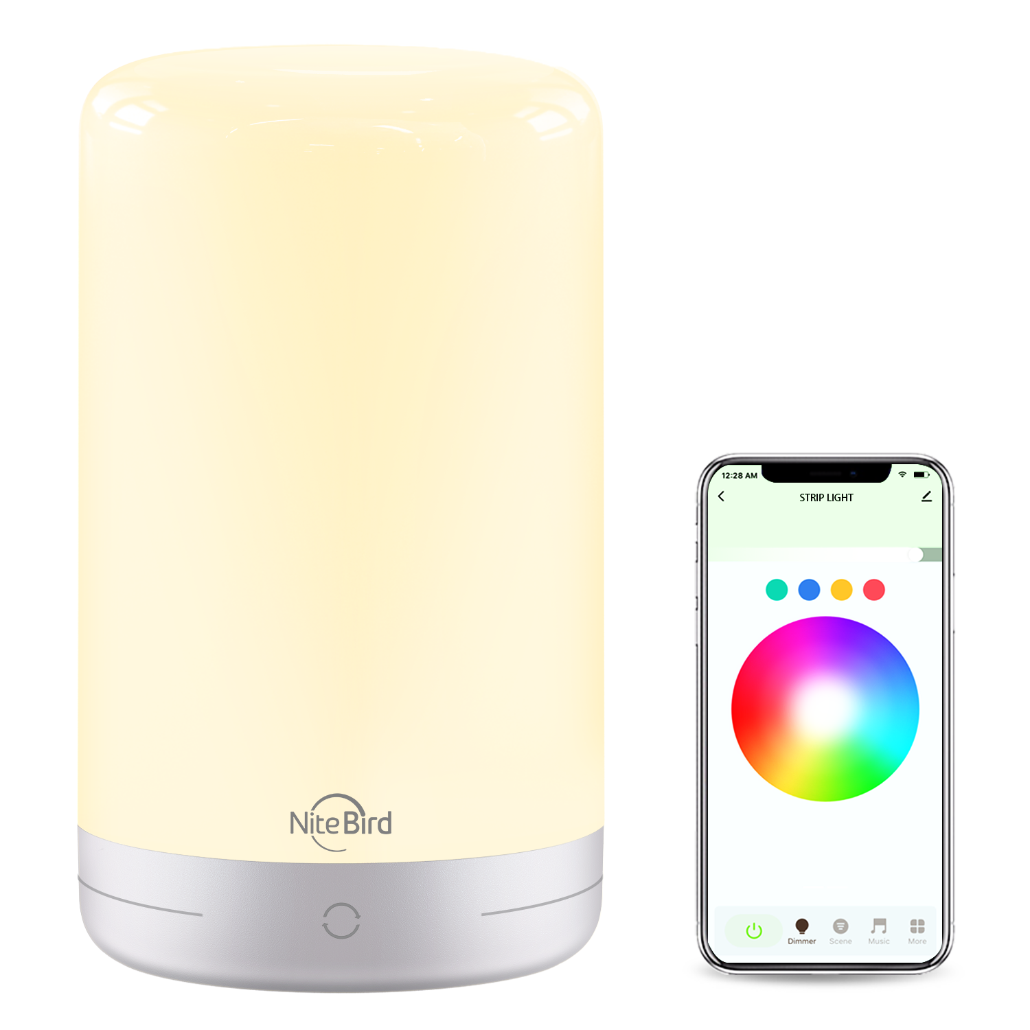 Gosund Smart Lamp Dimmable Touch Bedside Table Lamp For Bedroom App Control Colorful Changing LED Nightstand Tap Lamp RGB+Warm White Schedule and Tim - Image 2