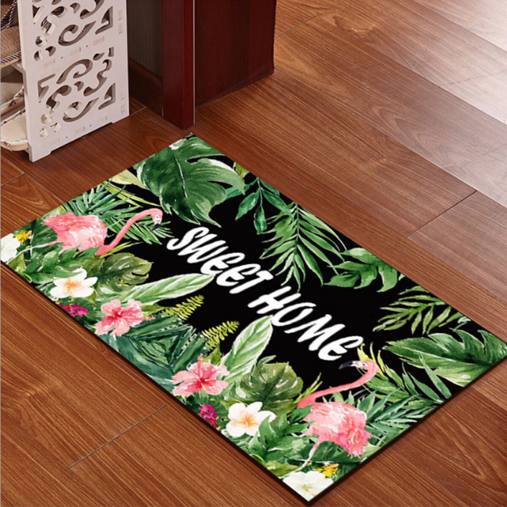 40x60cm Washable Anti-slip Flamingo Doormat Carpet Floor Rug Bath Mat Indoor Rug - 3 - Image 2