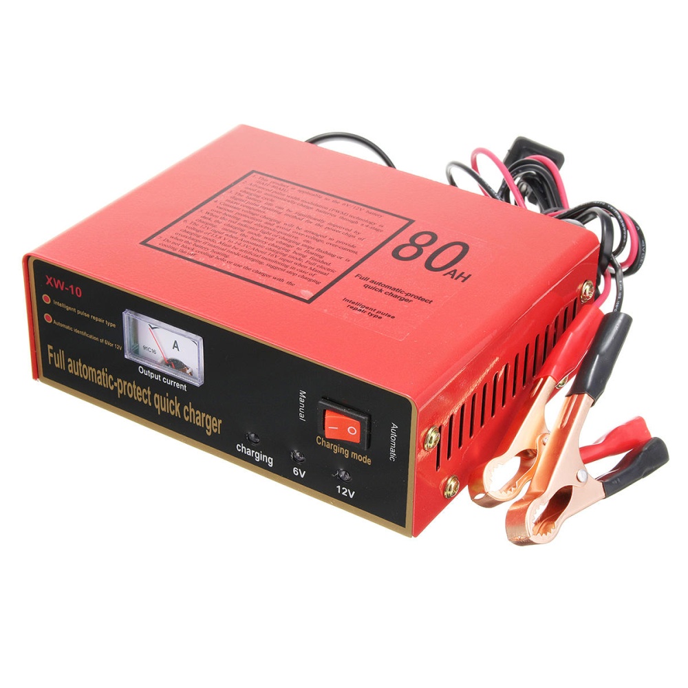 220V 6V/12V 80AH Car Motorcycle Intelligent Battery Charger Full Automatic Negetive Pulse - Image 2