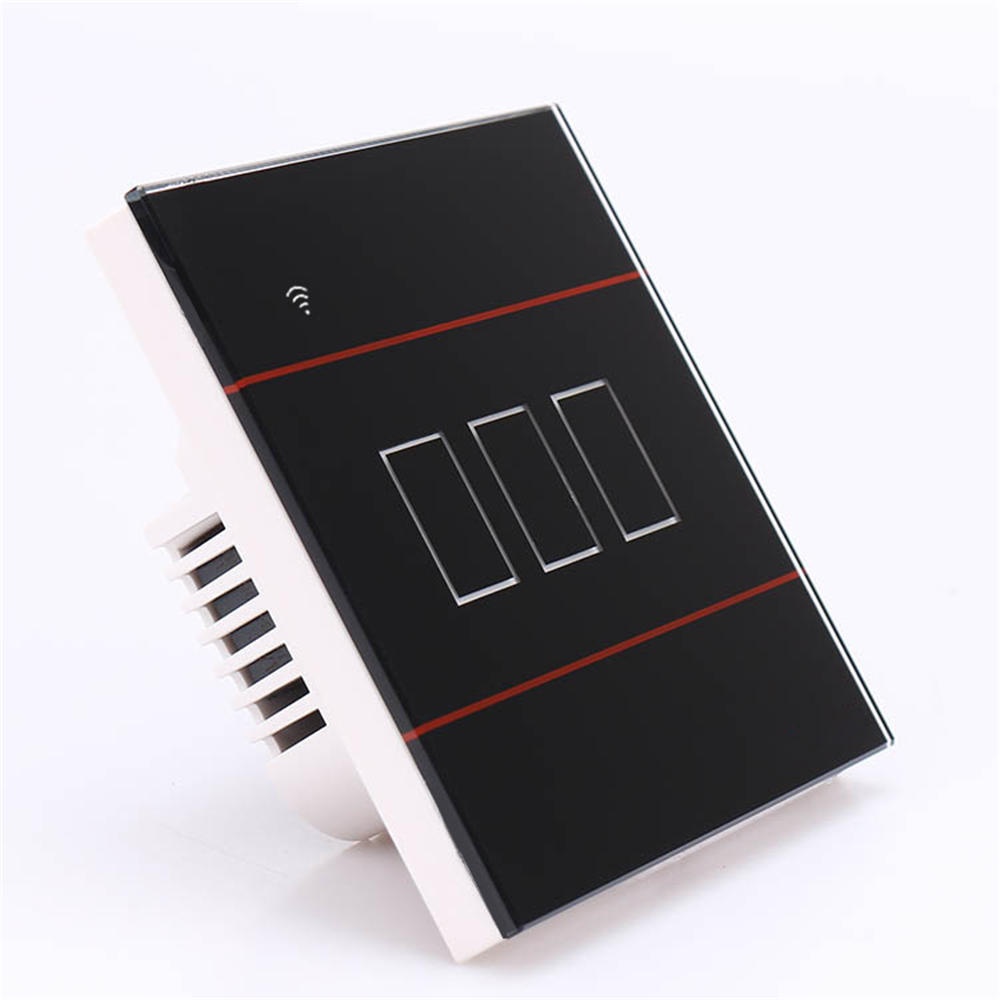 Bakeey Wifi APP Remote Control Voice Smart Switch For Smart Home Work With Alexa Echo Google Home - Black 1 Way