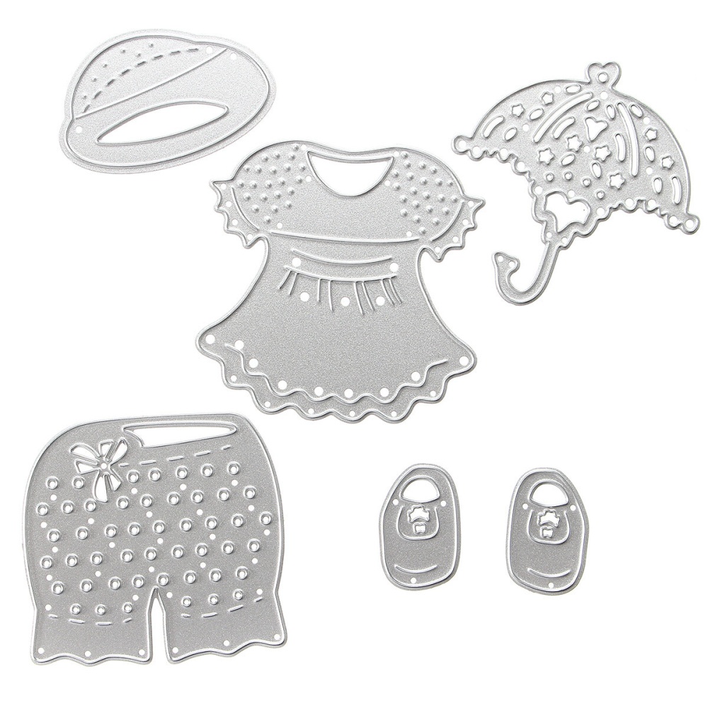 Lovely Clothes Metal Cutting Dies Stencil Scrapbook Card Album Paper Craft Decoration - Image 2