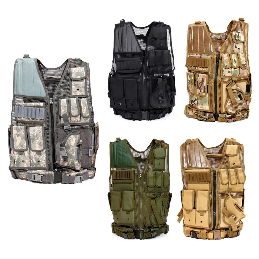 Multifunctional Outdoor Hunting Tactical Vest CS Military Protective Armor With Holster - 1 - Image 2