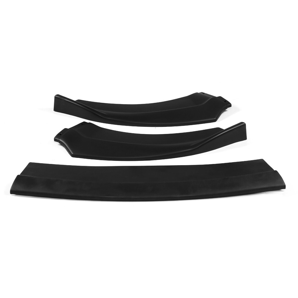 3Pcs Matte Black Front Bumper Lip Spoiler Splitter Matte Black For Dodge Charger SRT 2015-2019 - Image 2