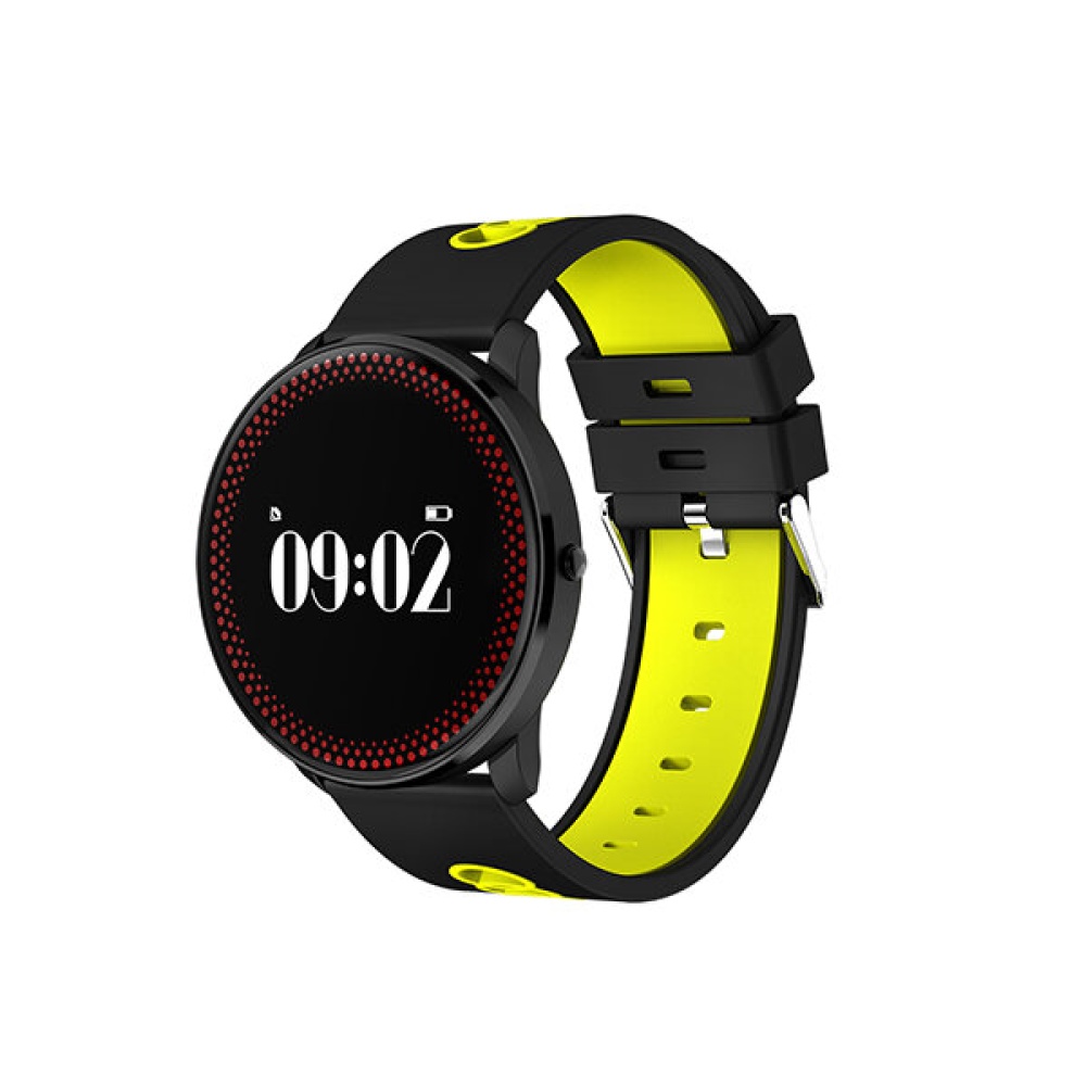 KALOAD M98 Smart Bracelet Wristband Blood Oxygen Blood Pressure Heart Rate Monitor Waterproof Watch - Black Yellow - Image 2