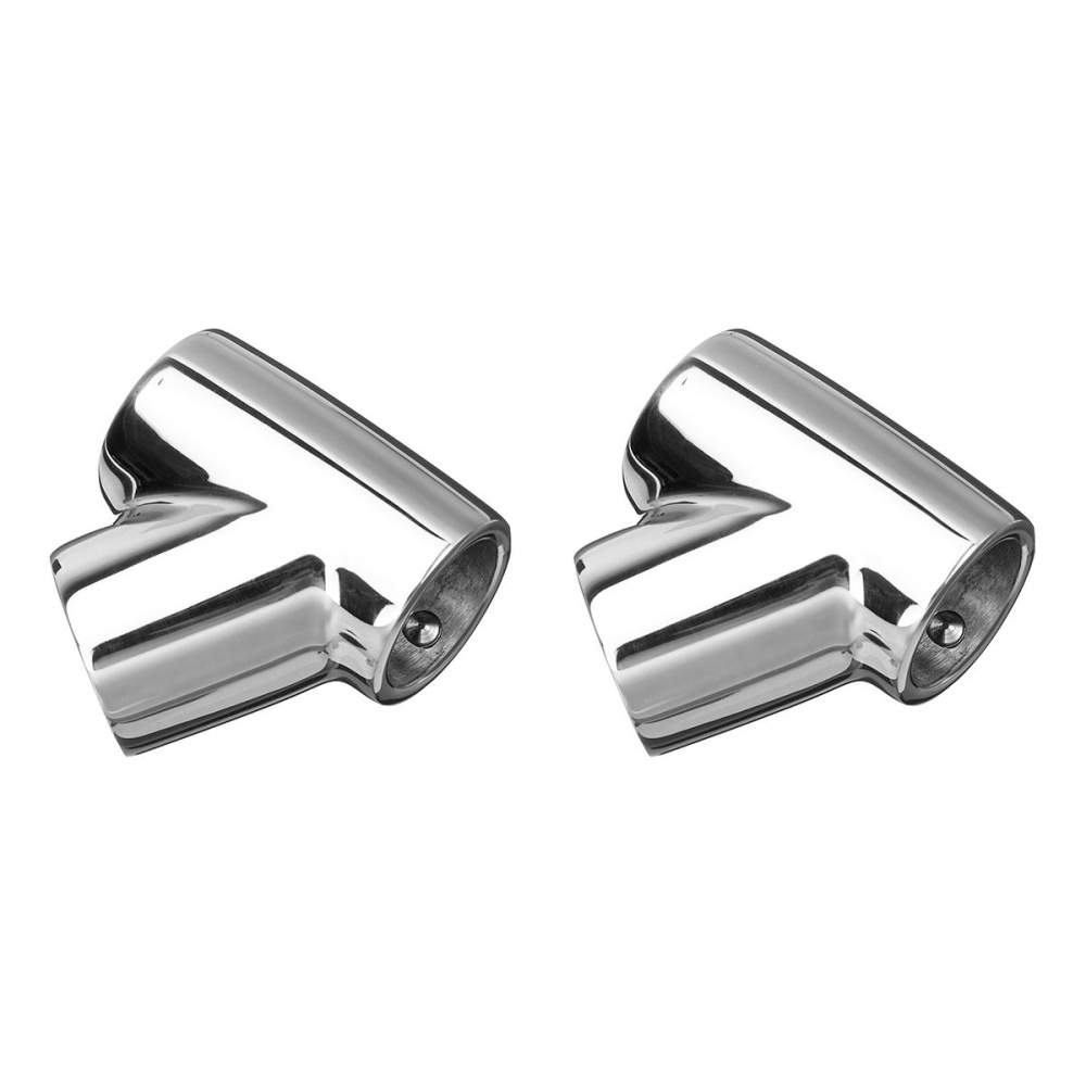 60° 316 Stainless Steel Railing Handrail Pipe Tube Connector Marine Boat Yacht Clamp - 22mm - Image 2