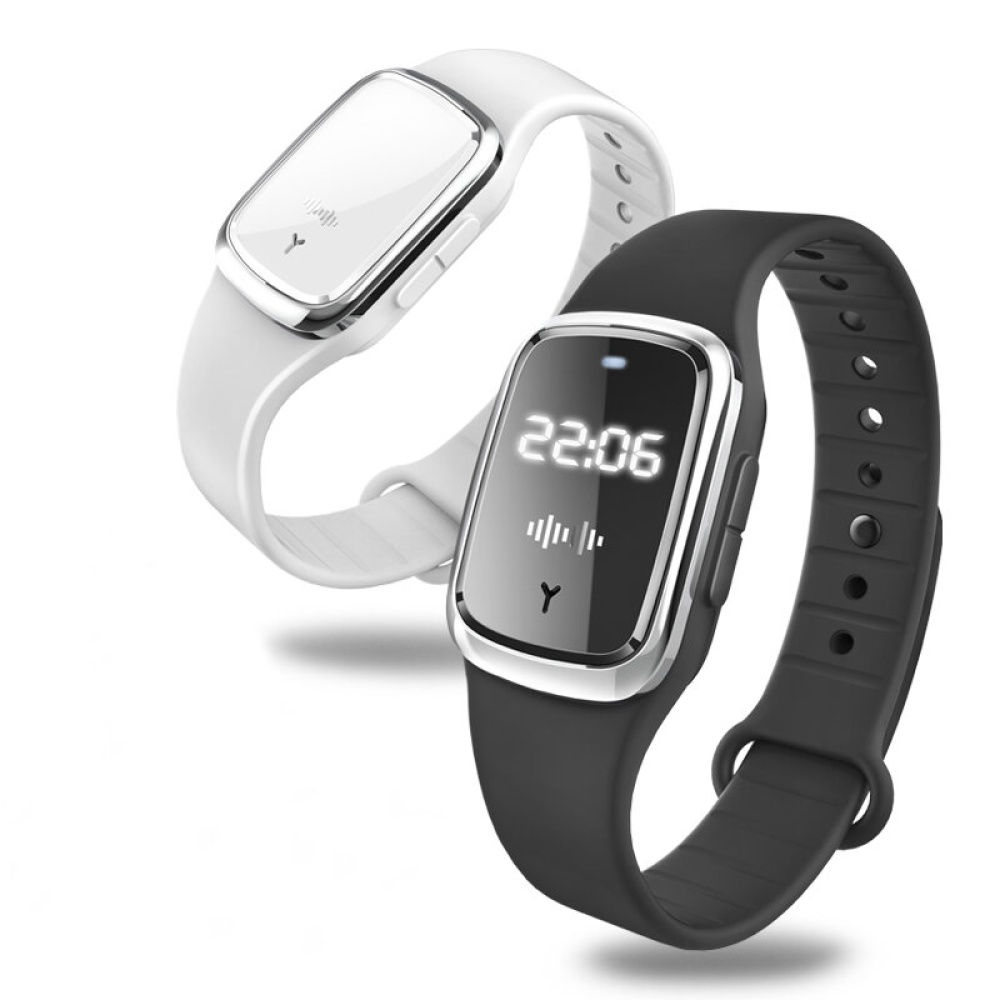 Bakeey M2 Outdoor Ultrasonic Natural Mosquito Repellent Anti Mosquito Insect Long Standby Smart Bracelet - White