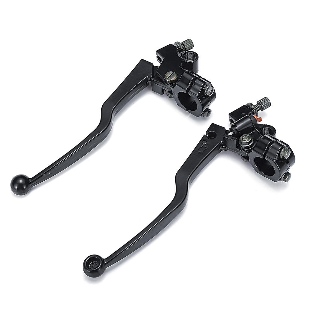 Pair Black Aluminum Motorcycle Brake & Clutch Lever For Honda CG 125 Cable Front Brake - Image 2