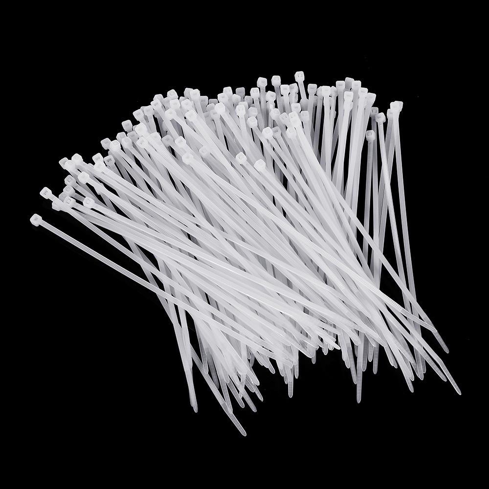 Suleve ZT13 Nylon 500Pcs 3/4mm 10/12/15/20cm White Nylon Self-locking Cable Tie Zip Ties Strong Tensile Strength - 4mm 10cm - Image 2