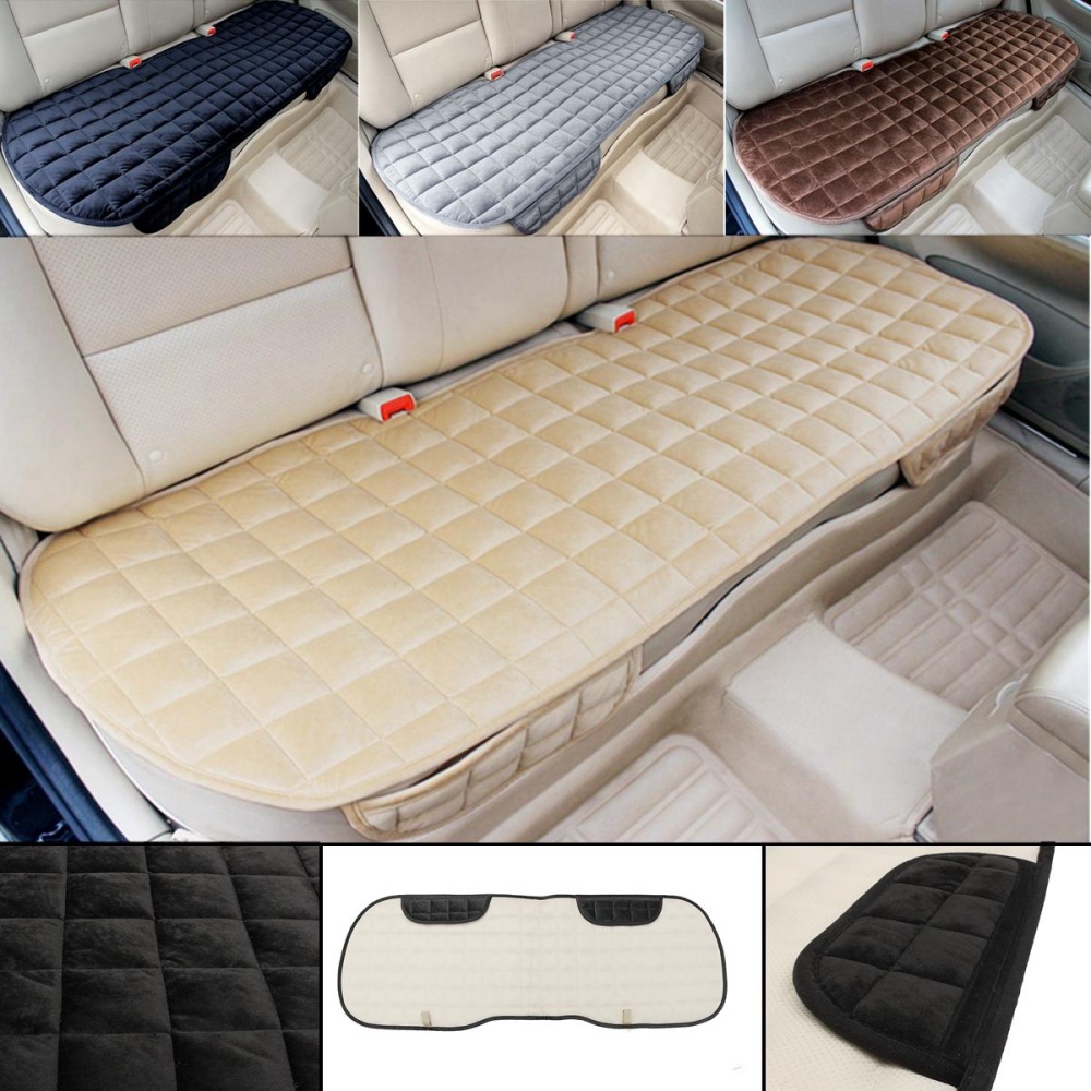 Universal Square Wistiti Sponge Rear Back Row Car Seat Cover Protector Mat Auto Chair Cushion - Brown - Image 2