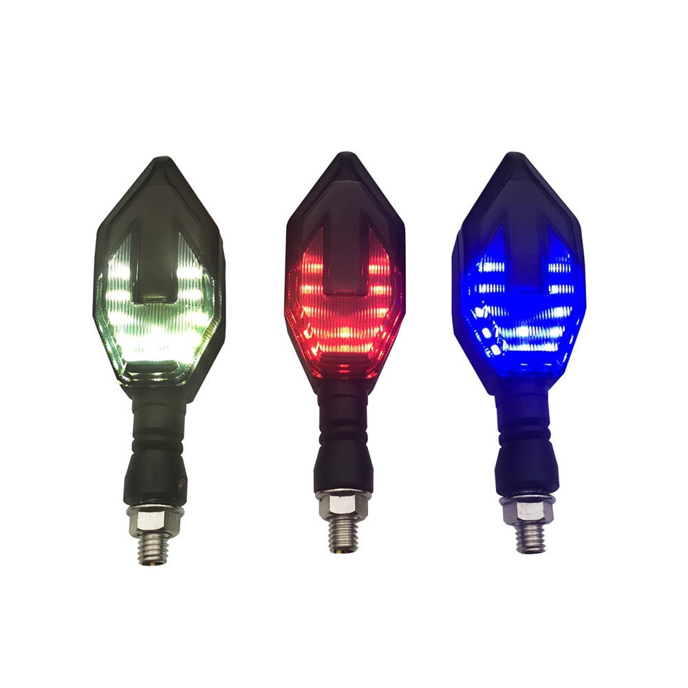 Universal 2X Motorcycle Turn Signal LED Lights Daytime Running Warning Lamp Race Light - K10 - Image 2