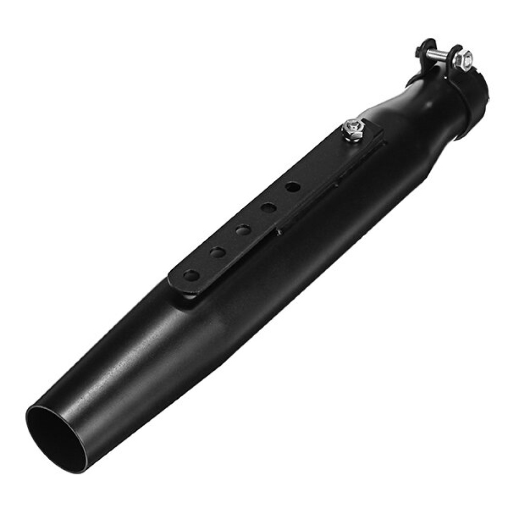 Universal 15'' Motorcycle Tapered Exhaust Muffler Silencer For Cafe Racer Custom - Matte Black - Image 2