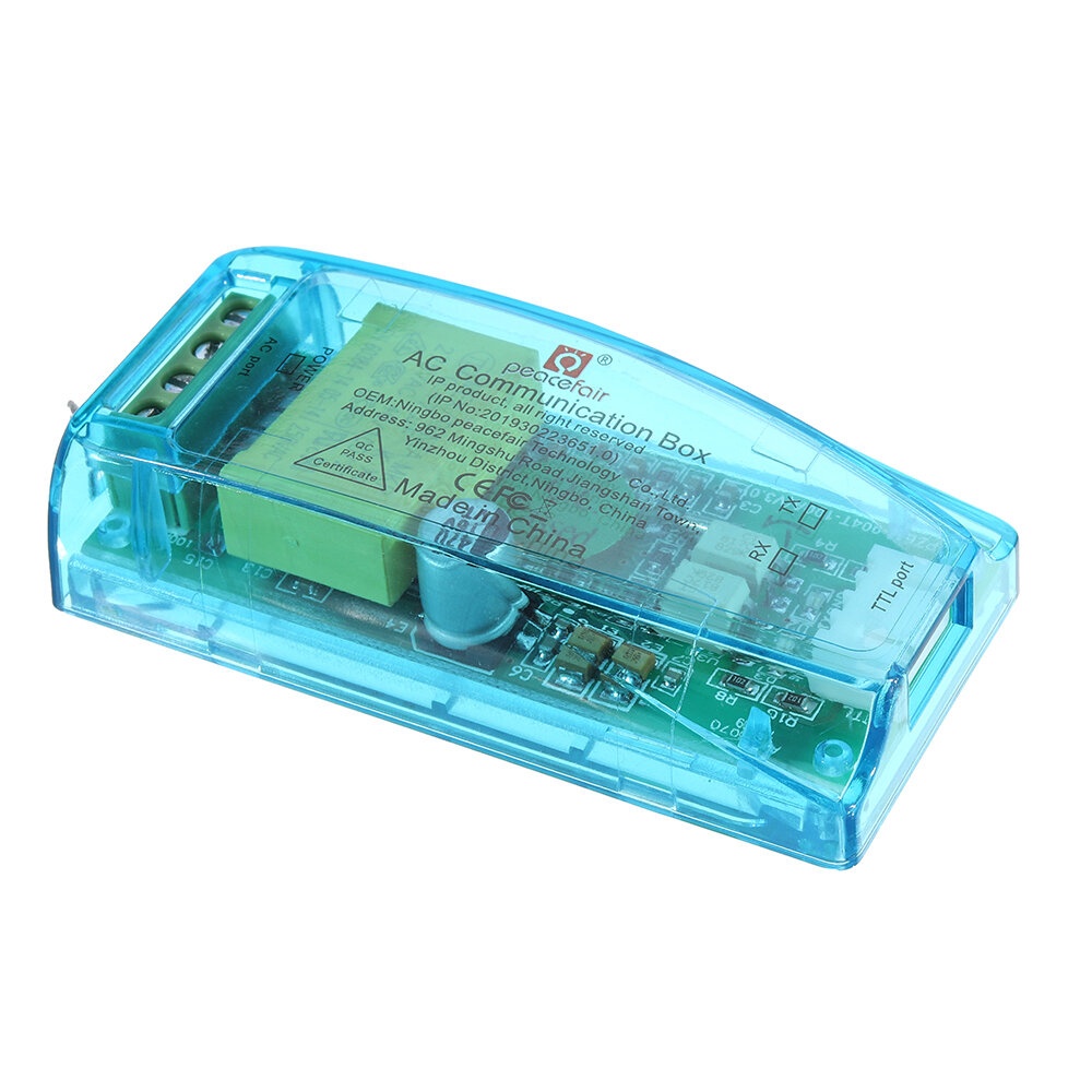 PZEM-004T 10A AC Communication Box TTL Serial Module Voltage Current Power Frequency Modbus-RTU With Case - Image 2