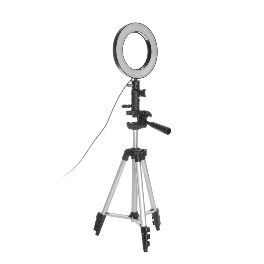 LED Ring Light Photo Studio Camera Light Photography Dimmable Video Light for Youtube Makeup Selfie with Tripod Phone Holder