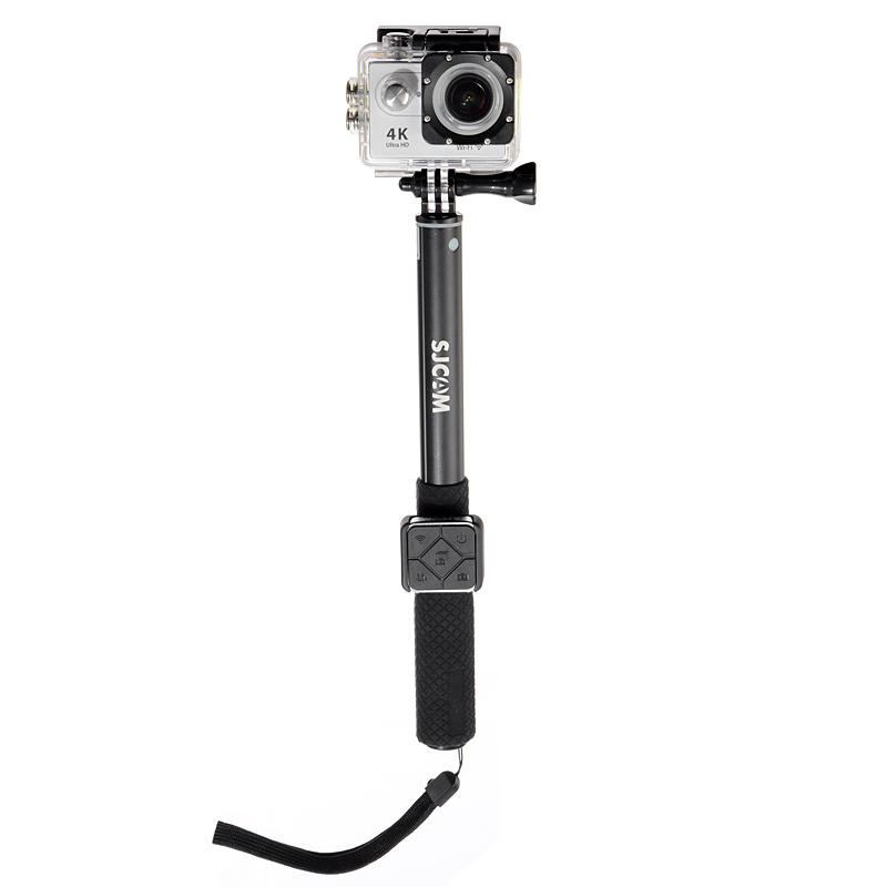 Original SJCAM Waterproof Selfie Stick with Remote Controller Set for M20 SJ6 SJ7 STAR Cameras - Silver - Image 2