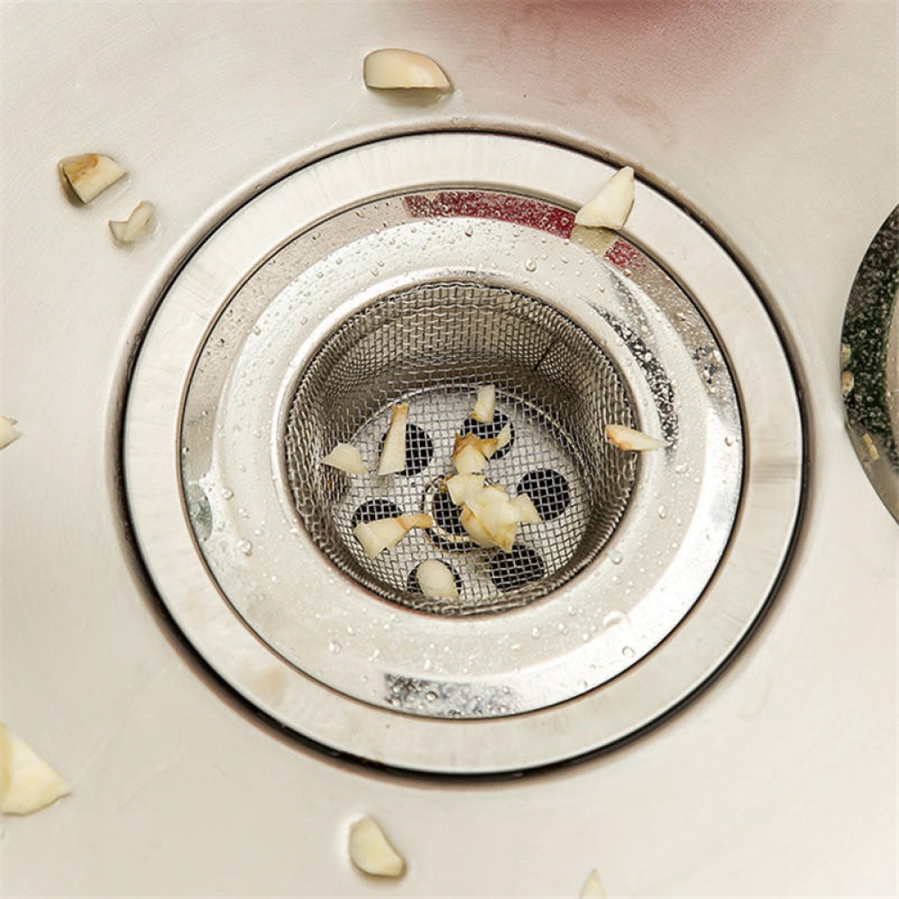 7/9/11cm Stainless Steel Sink Filter Hair Colanders Strainers Filter Round Kitchen Drain Bathroom Sink Accessories - 7 cm sink filter net - Image 2