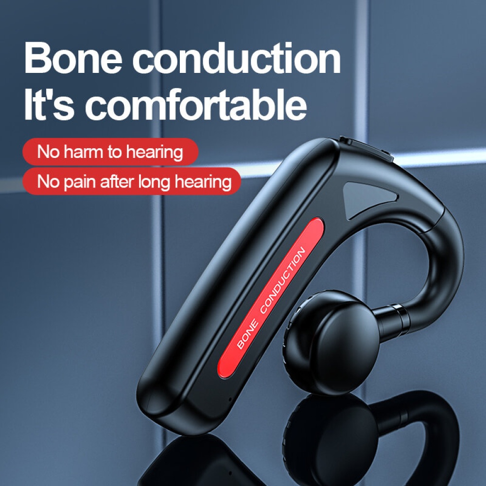 Bakeey M618 bluetooth 5.0 Earphone Bone Conduction Earhooks HiFi Sound Quick Charging IP56 Waterproof Sports Earbuds Headphone with Mic - Black - Image 2