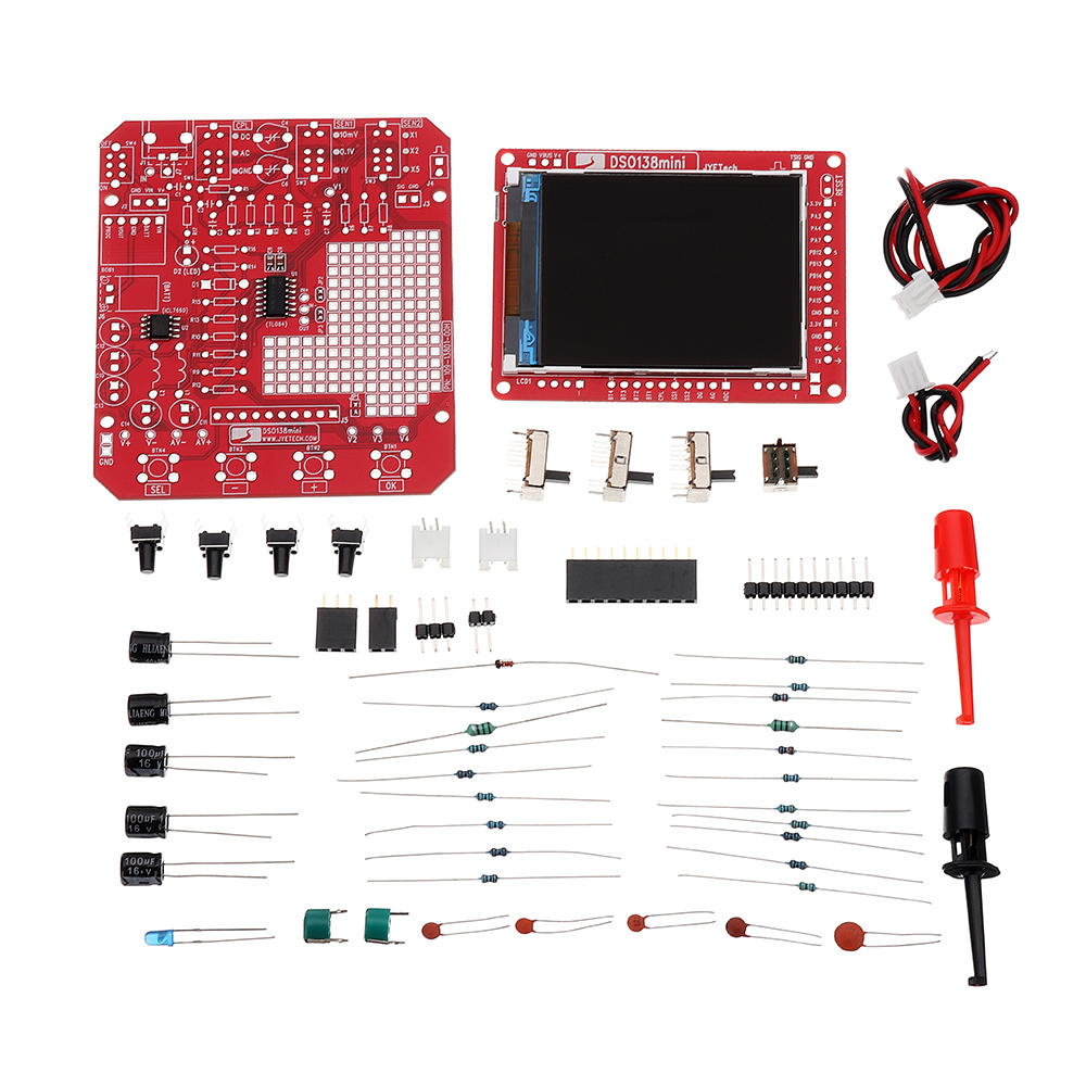 Original JYETech 13805K DSO138mini DIY Digital Oscilloscope Kit SMD Pre-soldered With Case - Image 2