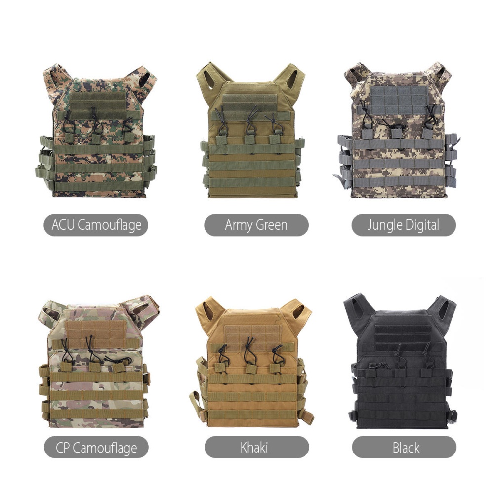 Lightweight Plate Carrier Tactical Vest Military Hunting Airsoft Combat Portable - Army Green - Image 2