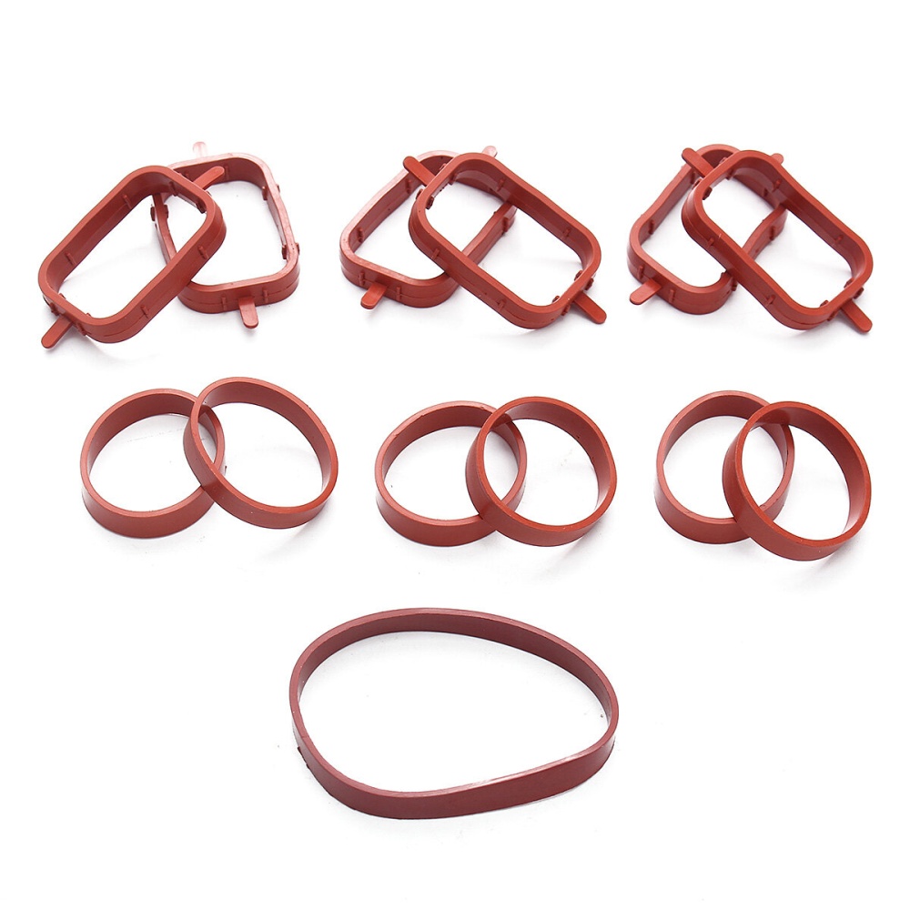 6PCS Set INTAKE MANIFOLD GASKET INLET FOR BMW E39 E46 E60 E61 E65 E66 E90 E91 E53 - Image 2