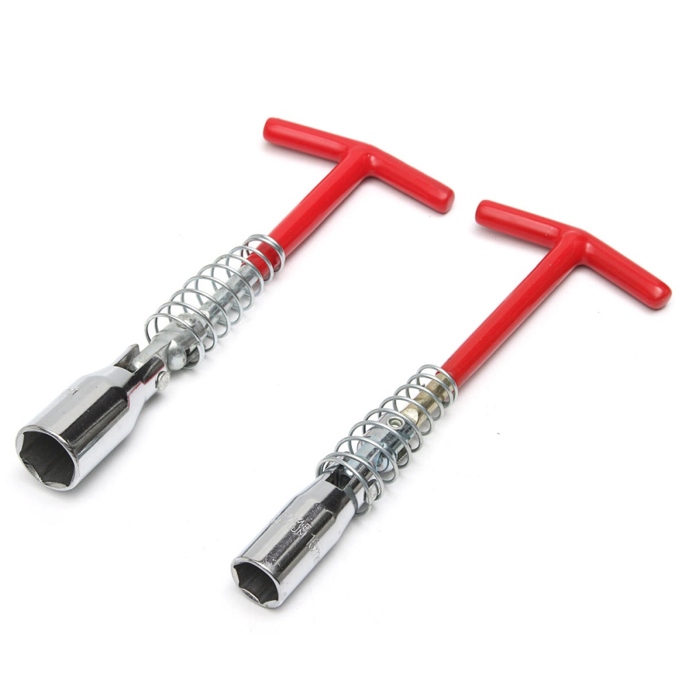 16mm&21mm T-Bar Universal Spark Plug Spanner Socket Wrench T Handle Removal Tool - Image 2