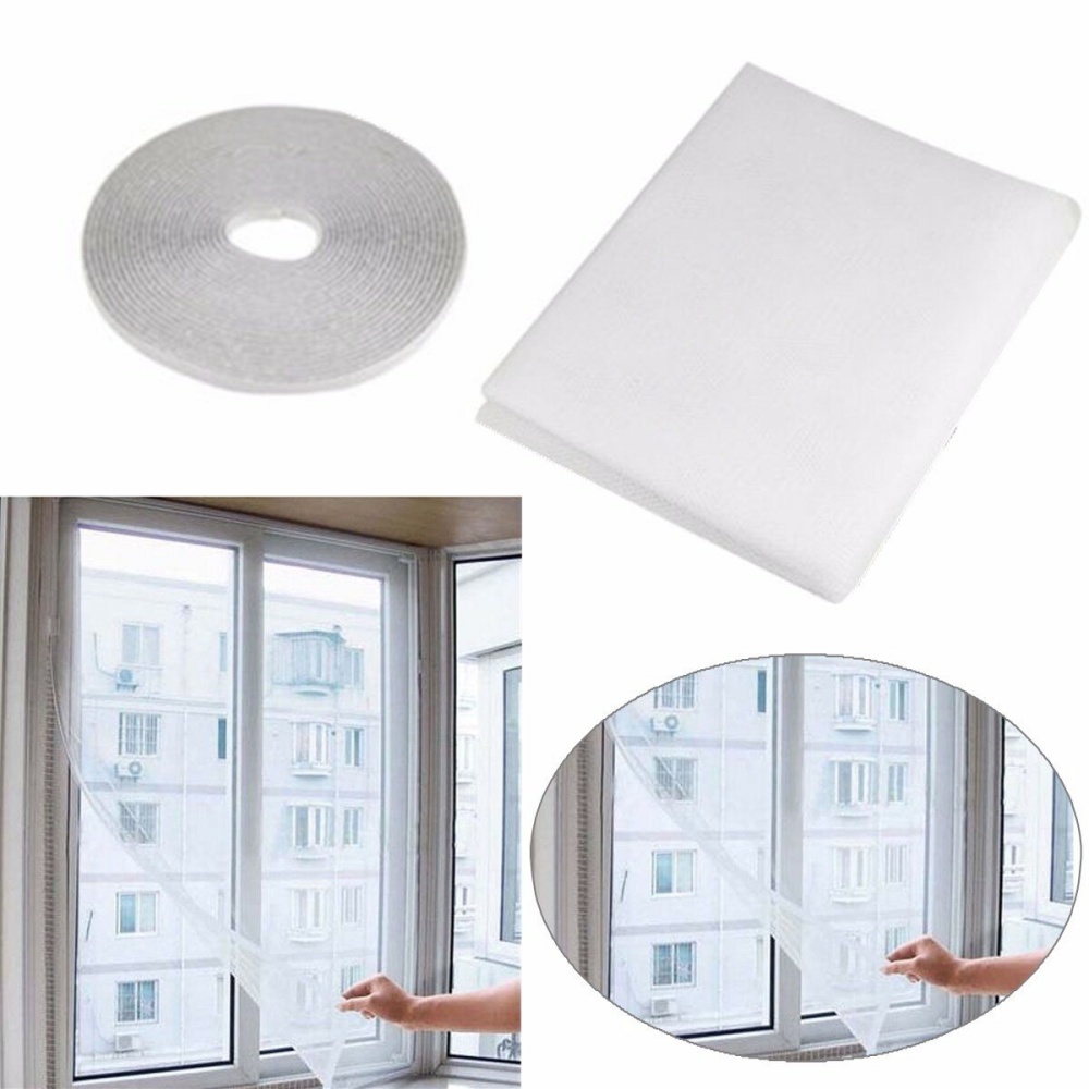 Honana WX-318 White Insect Mosquito Door Window Mesh Screen Sticky Nylon Tape Net Window Film - Image 2