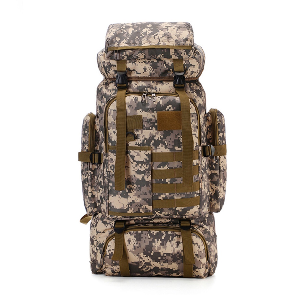 80L Military Tactical Backpack Outdoor Rucksack Travel Waterproof Shoulder Bag - #1 - Image 2