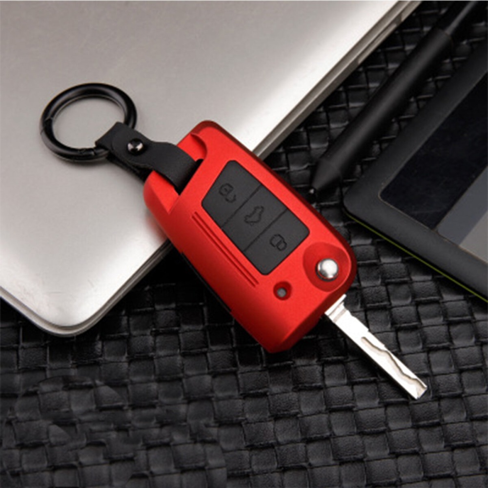 Car Key Cover Silicone Protective Case With Belt Buckle Suitable For Volkswagen/Golf/Jetta/Skoda - 5