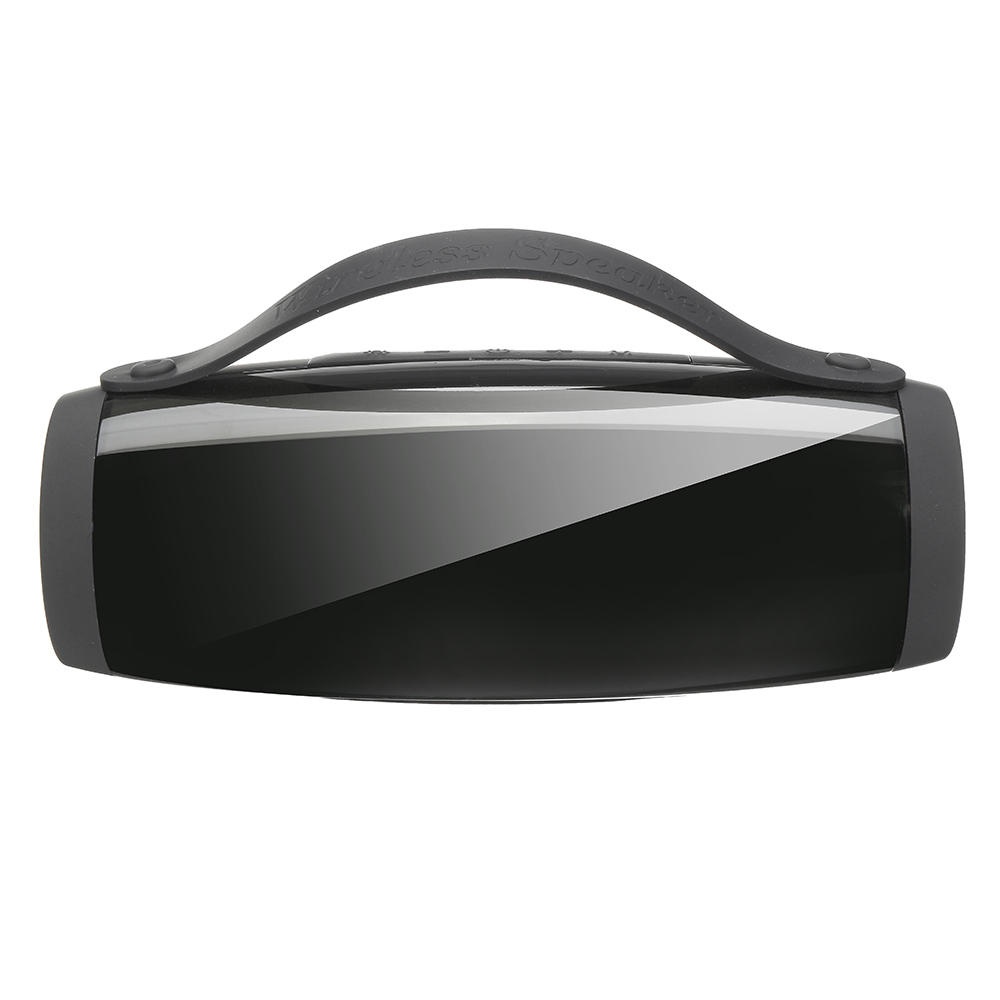 Portable bluetooth Wireless Speaker Colorful LED Light FM Radio TF Card Dual Drivers Stereo Subwoofer with Mic - Red