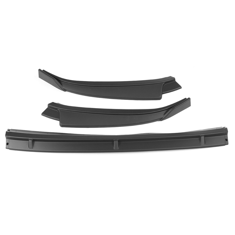 3PCS Matte Black Front Bumper Lip Spoiler Trim For Volkswagen VW Golf MK7.5 2018-2019 - Image 2