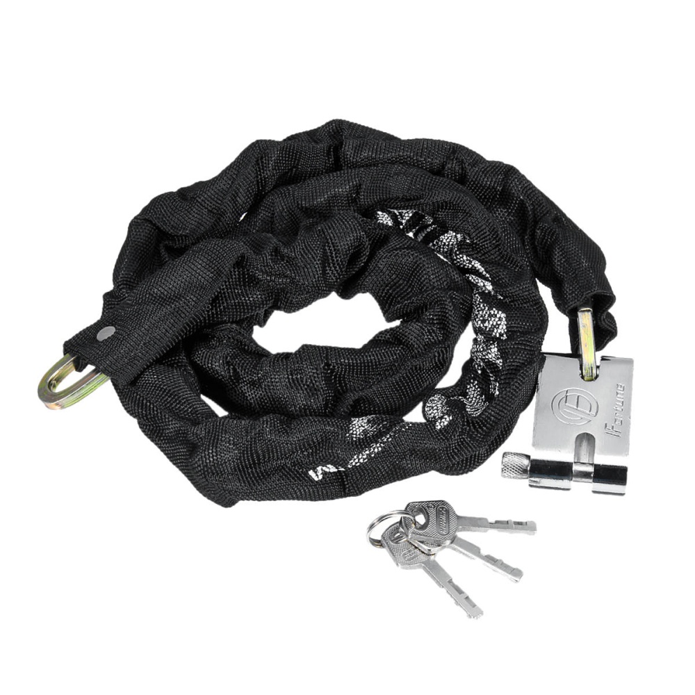 1.2M Metal Motorcycle Motorbike Heavty Duty Chain Lock Padlock Bicycle Scooter - Image 2